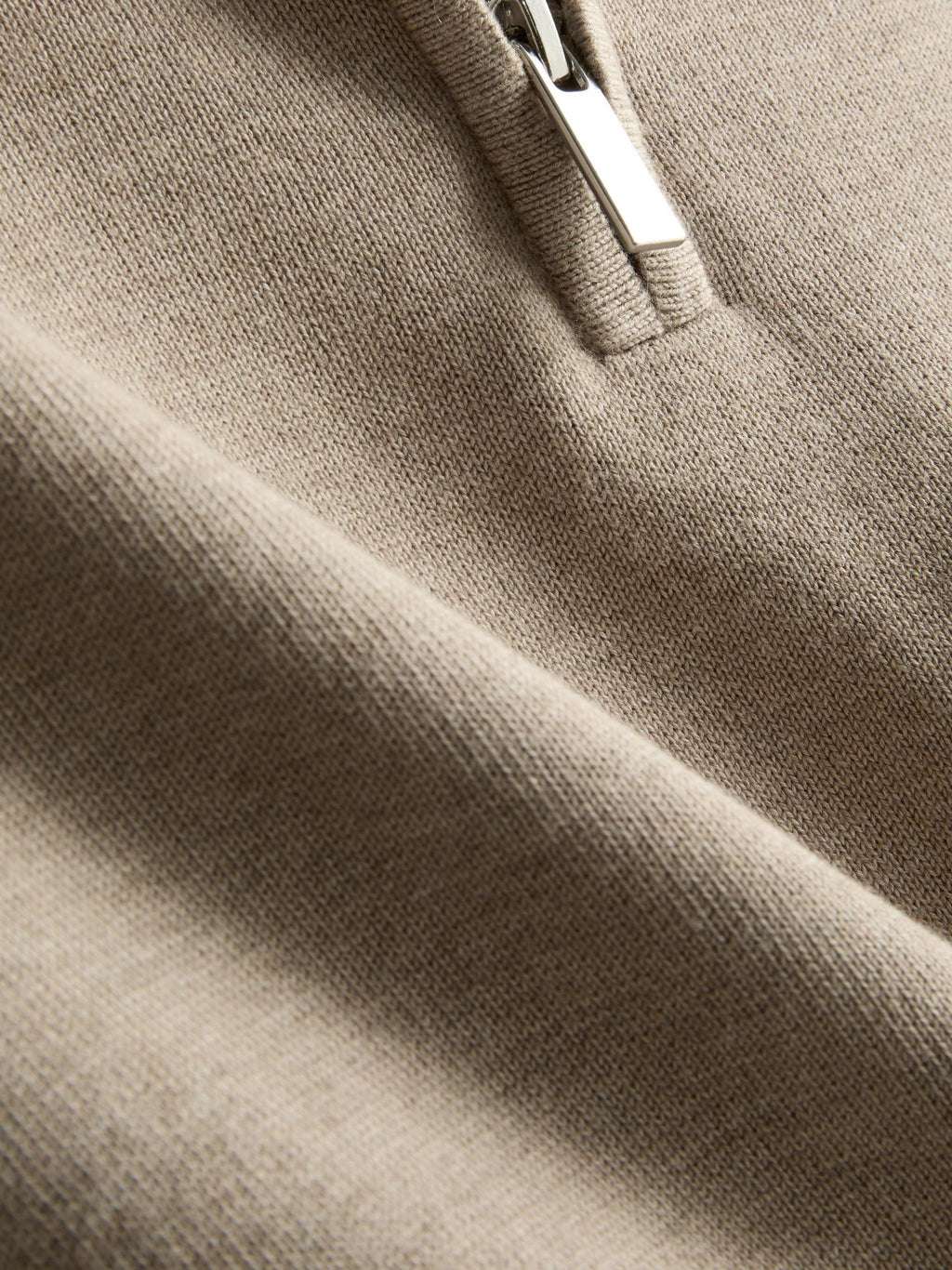 The Edit Quarter-Zip Jumper Ecru - image 6