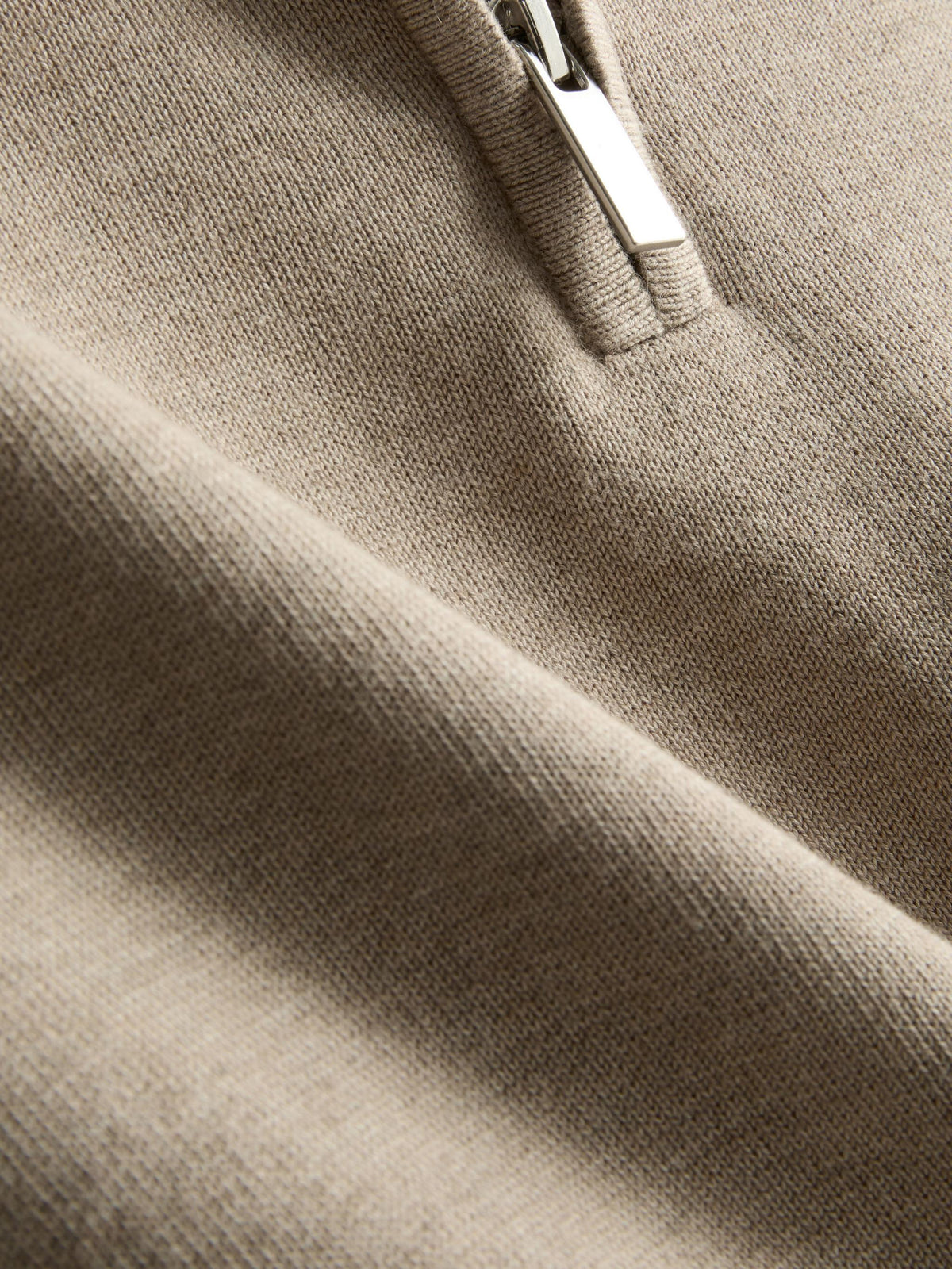 The Edit Quarter-Zip Jumper Ecru - image 6
